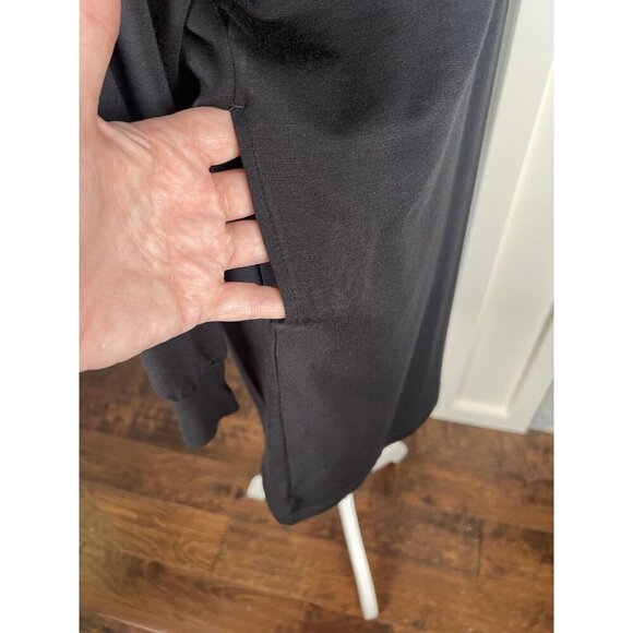 Lou & Grey Signature Soft Hoodie Dress Dark Charcoal Gray Athleisure Sz Small - Picture 7 of 8